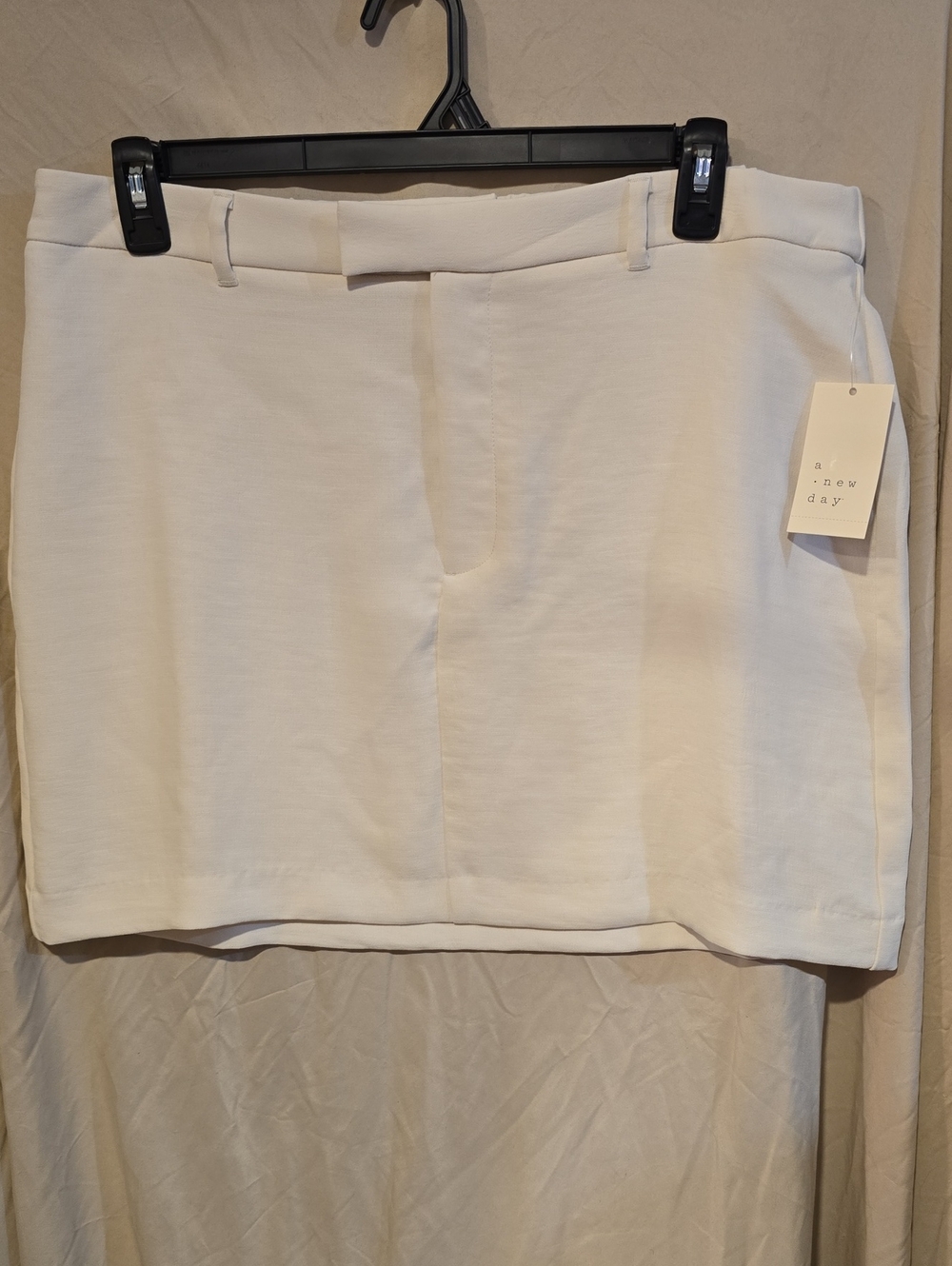 a new day Light Cream Dressy Mini Skirt